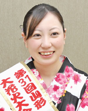 山形大花火大会・初代ミス花火　加地 亜澄 さん