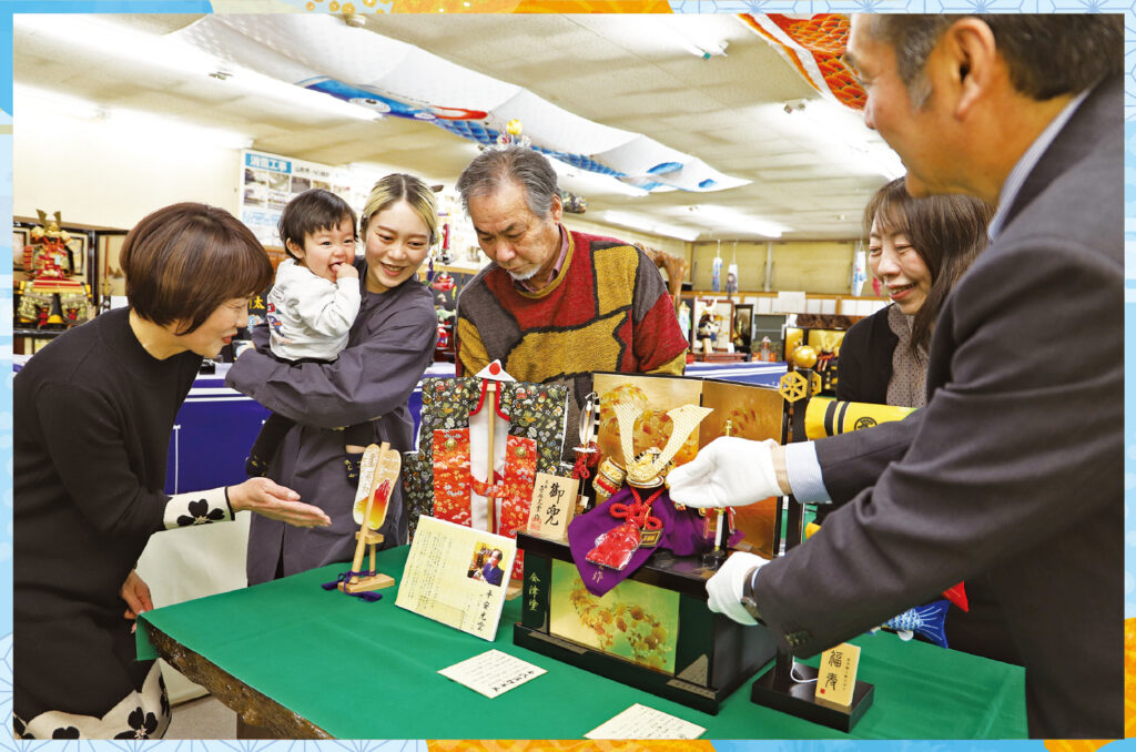 三澤商事（山形市）端午の節句に向け 五月人形商戦に力こぶ